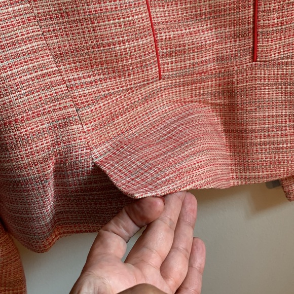 Cropped tweed blazer, Sz L - Picture 8 of 14